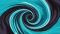 Abstract Swirl of Teal and Black Creates a Deep, Hypnotic Vortex Effect Royalty Free Stock Photo