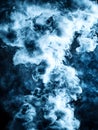 Abstract swirling blue smoke pattern Royalty Free Stock Photo