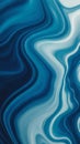 Abstract swirling blue and white marbling pattern with fluid dynamic ripples and flowing waves Royalty Free Stock Photo