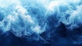 Abstract Swirling Blue and White Smoke-Like Pattern Royalty Free Stock Photo
