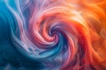 Abstract Swirling Color Fusion Background Vivid Blue and Red Hues with Fluid Gradient Motion for Graphic Design, Wallpaper, or Royalty Free Stock Photo