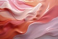 Abstract Swirling Coral and Cream Texture Background.