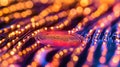 Abstract swirling data flow, glowing lights, digital background, tech concept