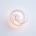 Abstract swirling light pattern with smooth gradient and transparent background design Royalty Free Stock Photo