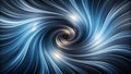 Abstract swirling lines of blue and silver, a captivating visual vortex of dynamic energy and motion. Generative AI Royalty Free Stock Photo
