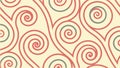 Abstract Swirling Lines Create a Dynamic, Warm Patterned Background, vector design Generative AI Royalty Free Stock Photo