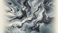 Abstract Swirling Marble Texture in Monochrome Shades, AI Generated Royalty Free Stock Photo