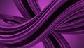 Abstract Swirling Metallic Purple Ribbons Forming a Fluid Dynamic Shape with Smooth Reflections and Gradient Background Royalty Free Stock Photo