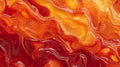 Abstract Swirling Orange And Red Liquid Texture Royalty Free Stock Photo