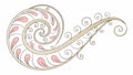 Abstract swirling pattern, dynamic and artistic design element vector design Generative AI Royalty Free Stock Photo