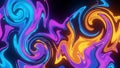 Abstract swirling patterns in vibrant colors Royalty Free Stock Photo