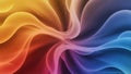 Abstract Swirling Rainbow Gradient with Soft Light Effects flowing Royalty Free Stock Photo