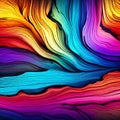 Abstract Swirling Rainbow Hues