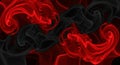 Abstract swirling red and black smoke patterns on a dark background Royalty Free Stock Photo