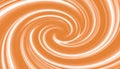 Abstract swirling vortex of creamy orange and white, creating a Royalty Free Stock Photo