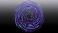 Abstract Swirling Vortex of Light Trails on a Dark Gradient Background Royalty Free Stock Photo