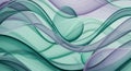 Abstract Swirling Waves of Purple and Teal with a Translucent Heart Shape background texture Royalty Free Stock Photo