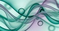 Abstract Swirling Waves of Teal and Purple with Bubbles on a Light Background image photo Royalty Free Stock Photo