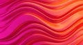 Abstract Swirling Waves of Vibrant Pink and Orange Metallic Liquid background texture Royalty Free Stock Photo