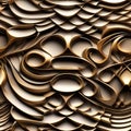 Abstract swirls and curls forming an elegant and intricate pattern Stylish and sophisticated background for luxury or decorative