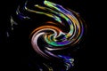 Abstract swirls of fluro color,shapes,movement