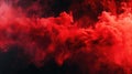 Abstract Swirls of Red Smoke on Dark Background Royalty Free Stock Photo