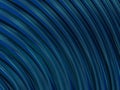 Abstract swirly shape blue background. 3D