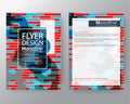 Abstract Swiss style graphic background for Brochure cover Flyer
