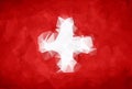 Abstract Switzerland flag polygon