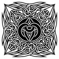 Abstract symbol in ancient celtic style Royalty Free Stock Photo