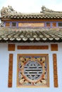 Abstract symbol in a confucius temple in Vietnam