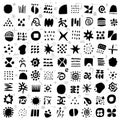 Abstract symbols and signs - vector icon set