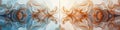 Abstract symmetrical fluid art with warm and cool tones Royalty Free Stock Photo