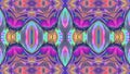 Abstract symmetrical multicolored patterned background