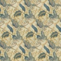 Abstract symmetrical pattern of Indonesian batik beige color, batik motif, batik blur pattern.