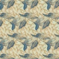 Abstract symmetrical pattern of Indonesian batik beige color, batik motif, batik blur pattern.