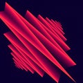 Abstract symmetrical zig-zag pattern. Creative concept design. 3d rendering digital illustration