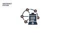 Abstract System Network Connection Icon Royalty Free Stock Photo