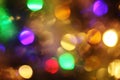 Abstract take of colorful Christmas lights, a background