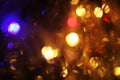 Abstract take of colorful Christmas lights, a background