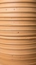 Abstract Tan Pottery Texture with Horizontal Grooves in Full Frame Close Up Royalty Free Stock Photo