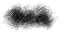 Abstract Tangled Black Scribble Background Royalty Free Stock Photo