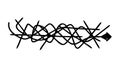 Abstract Tangled Lines Icon for Complexity and Confusion, vector design Generative AI Royalty Free Stock Photo