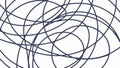 Abstract tangled lines pattern illustration, chaos, connection, art, vector design Generative AI Royalty Free Stock Photo
