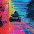 Abstract Tank: A Y2k Databending Twist On A World War Ii Scene