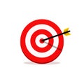 Abstract target vector illustrations. the target for archery sports or business marketing goal. target focus symbol sign