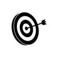 Abstract target vector illustrations. the target for archery sports or business marketing goal. target focus symbol sign