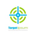 Abstract target vector logo