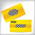 Abstract taxi business card design