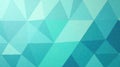 Abstract teal geometric pattern background design featuring triangular shapes in varying shades. Generative AI Royalty Free Stock Photo